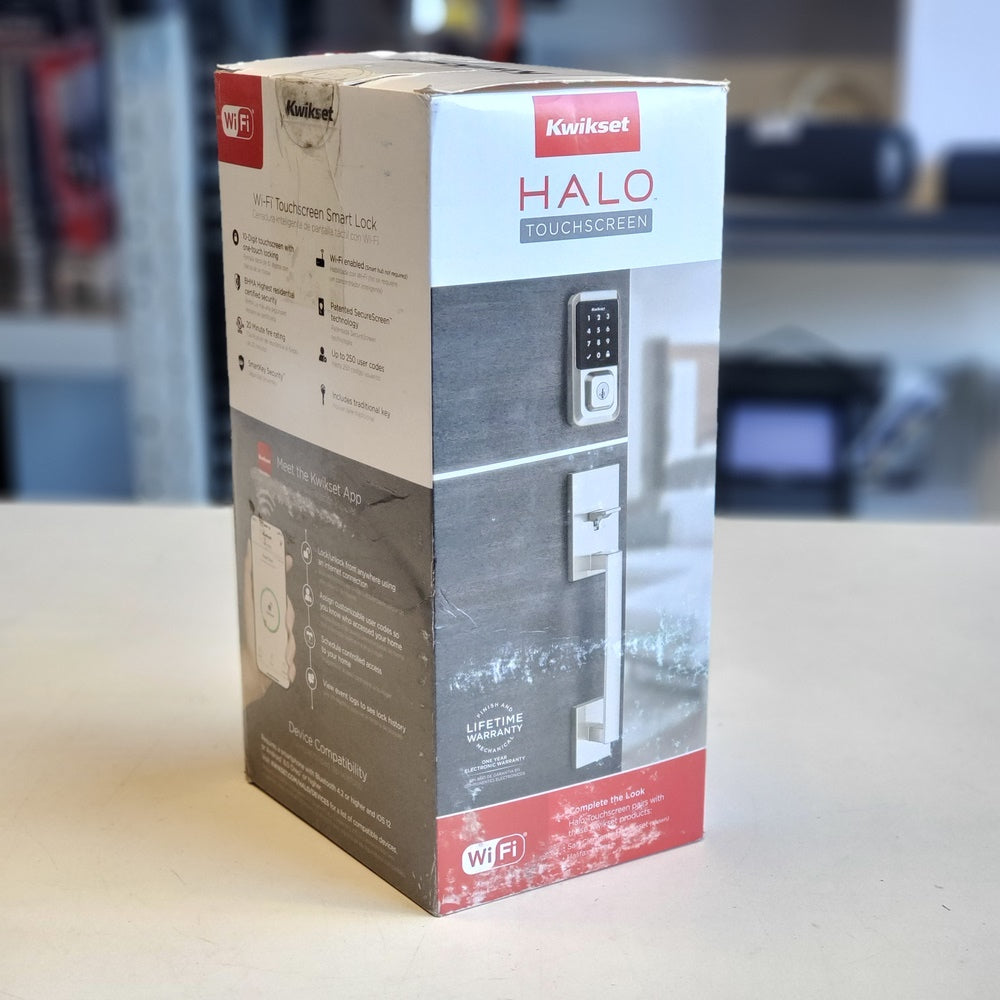 HALO Satin Nickel Single-Cylinder Keypad Electronic Smart Lock Deadbolt (99390-001) HALO Satin Nickel Single-Cylinder Keypad Electronic Smart Lock Deadbolt (99390-001)